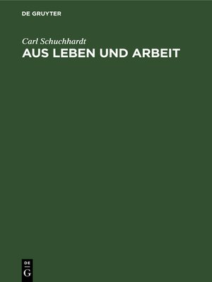 cover image of Aus Leben und Arbeit